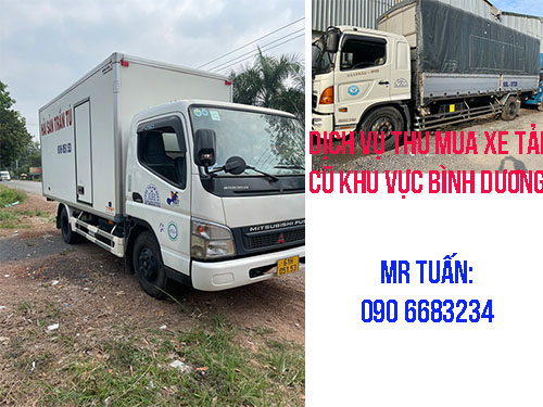 Dịch vụ thu mua xe tải cũ khu vực Bình Dương